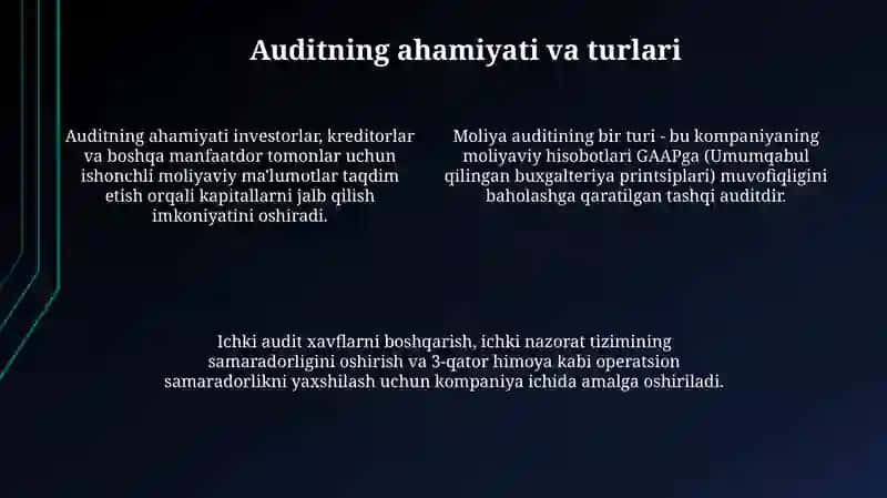Moliyaviy hisobotlar auditi 4
