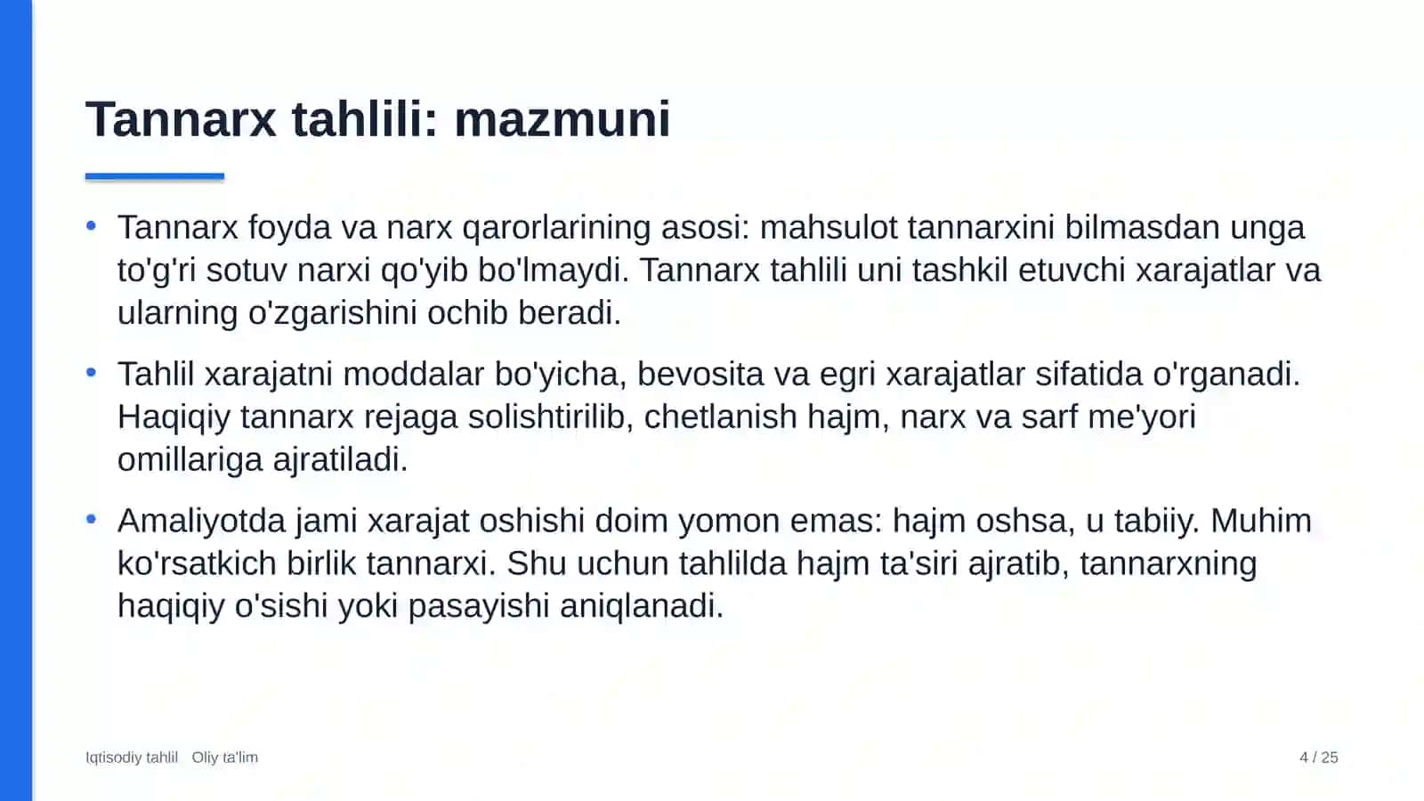 Dehqon bozorlarida tannarx tahlili 4