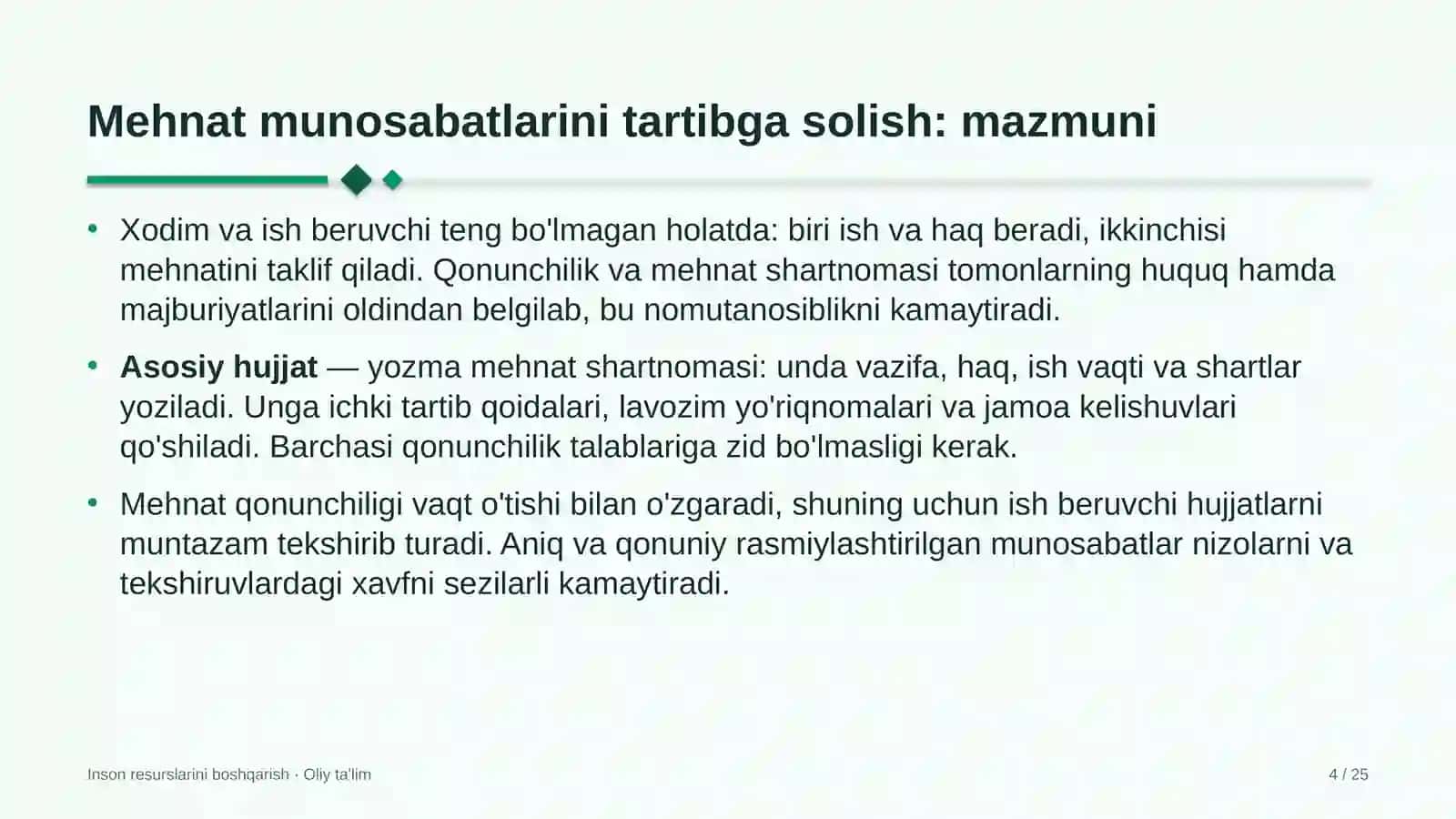 santexnika montaj ishlarida mehnat munosabatlarini tartibga solish 9479 4