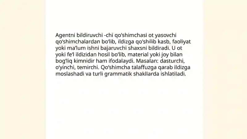Ot yasovchi qoʻshimchalar 4