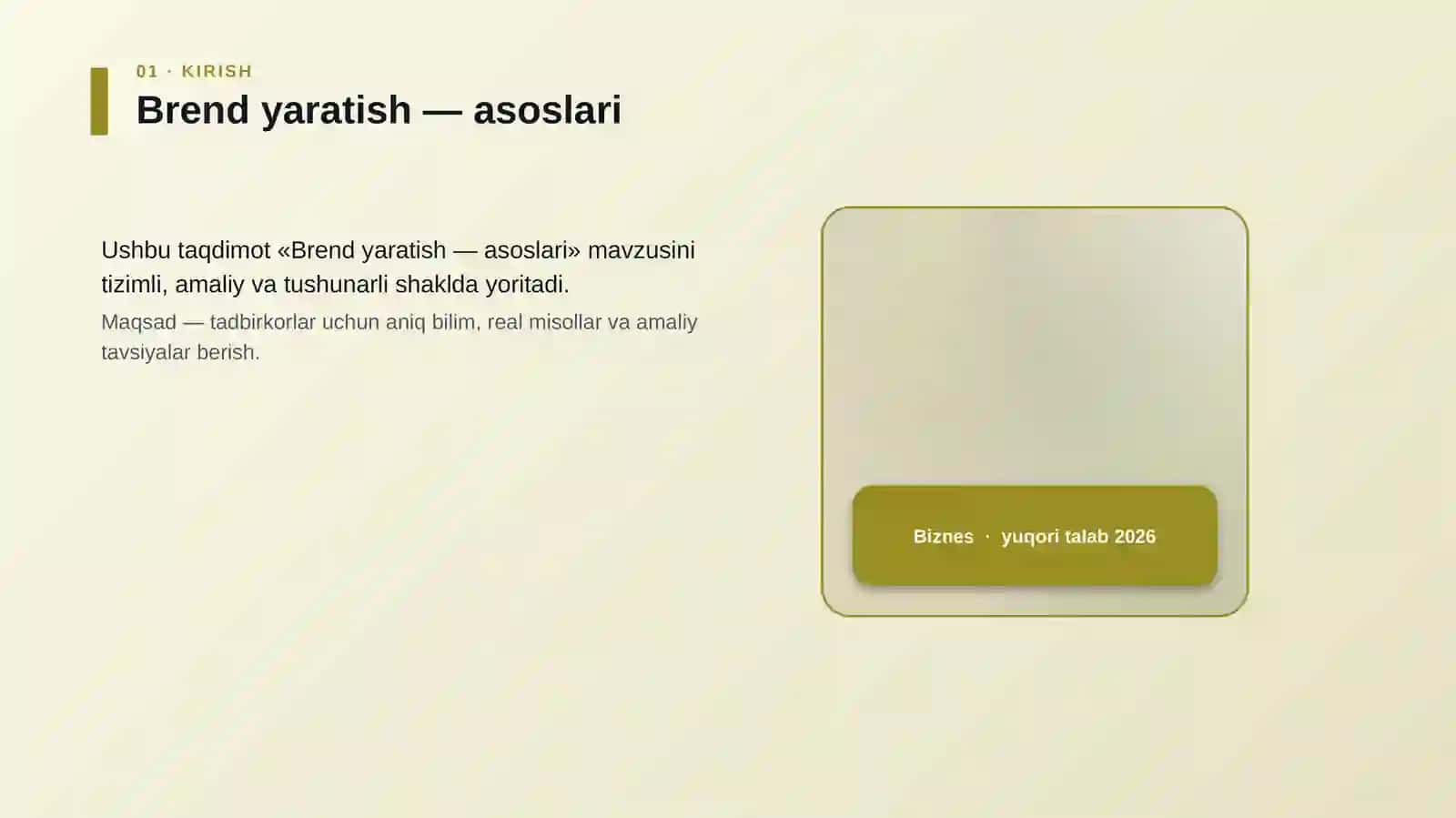 Brend yaratish — asoslari 4