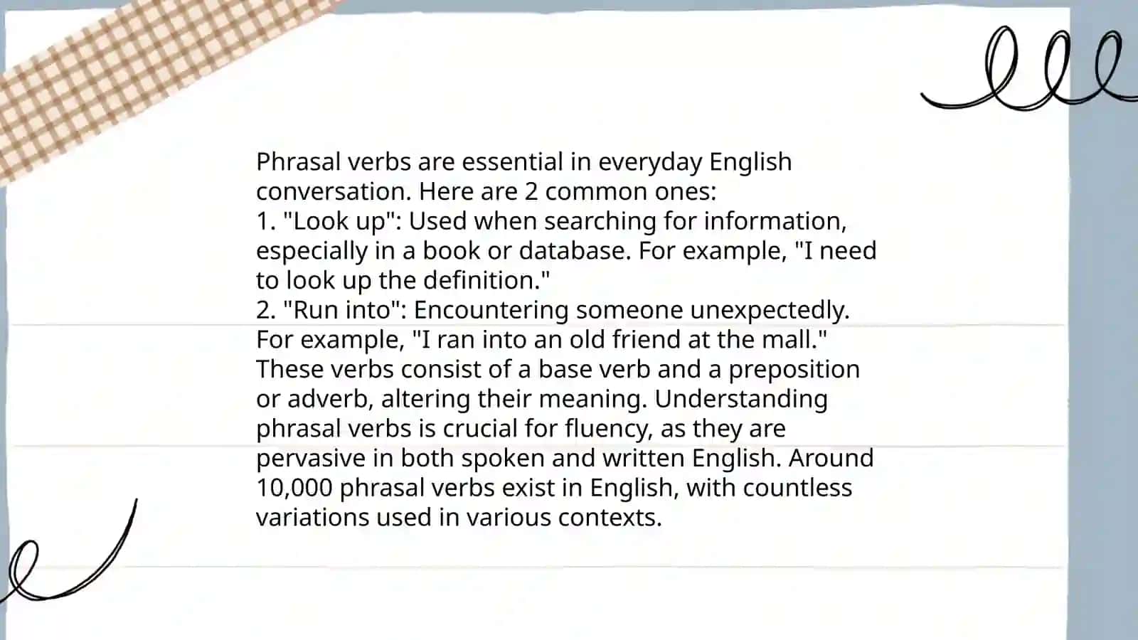 Phrasal verbs 4