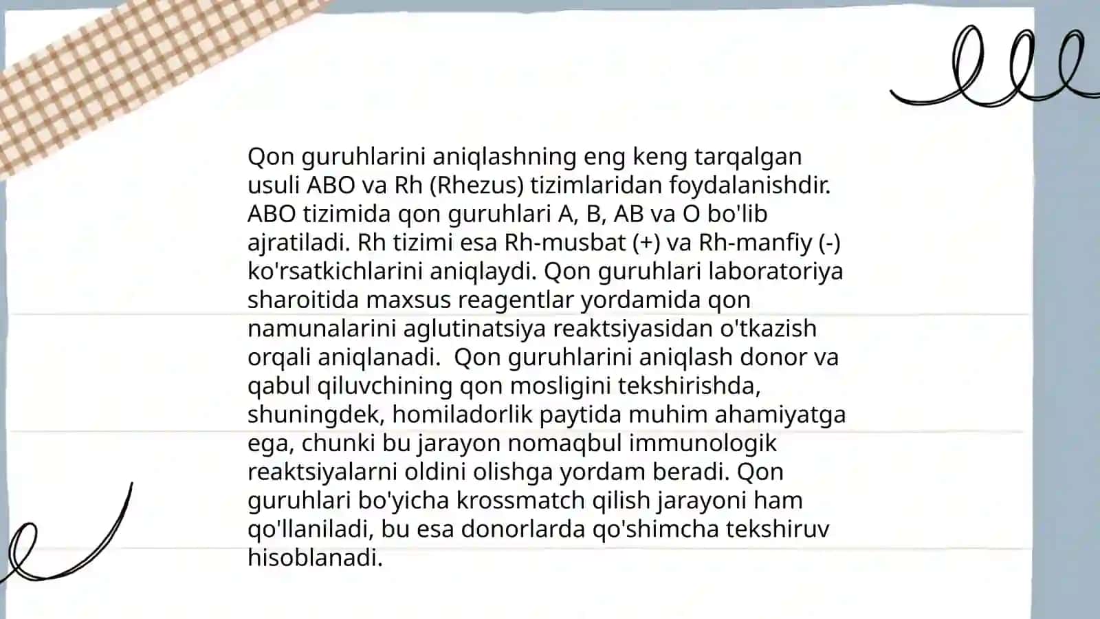 Qon guruhini aniqlash texnikasi 4