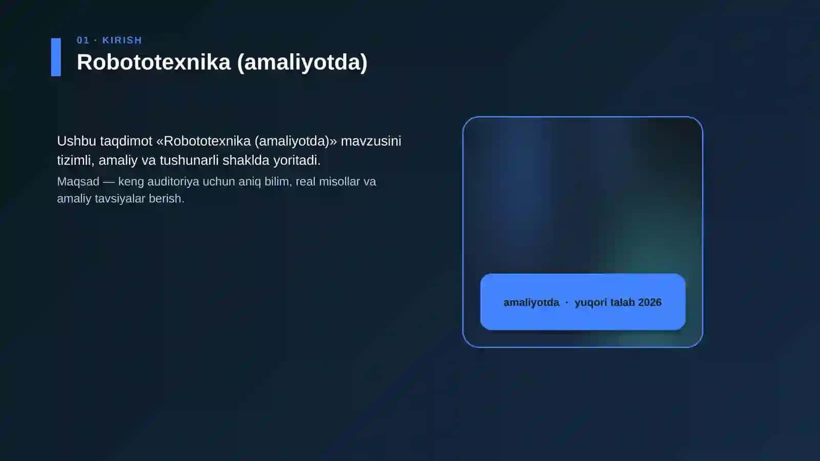 Robototexnika (amaliyotda) 4