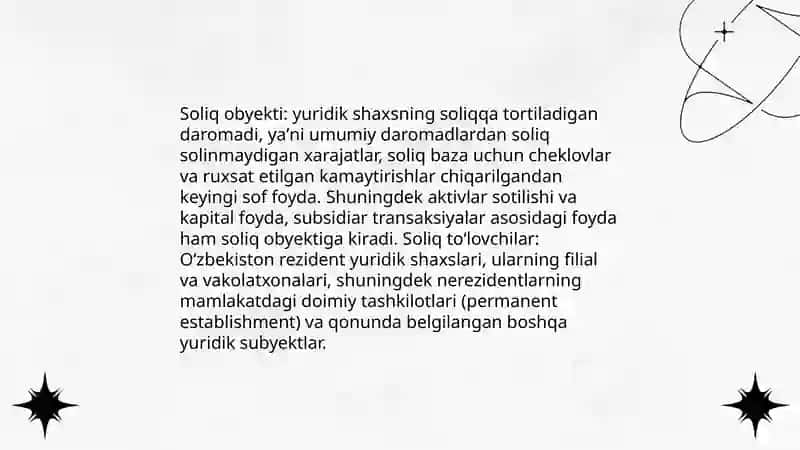 Foyda soligʻi 4