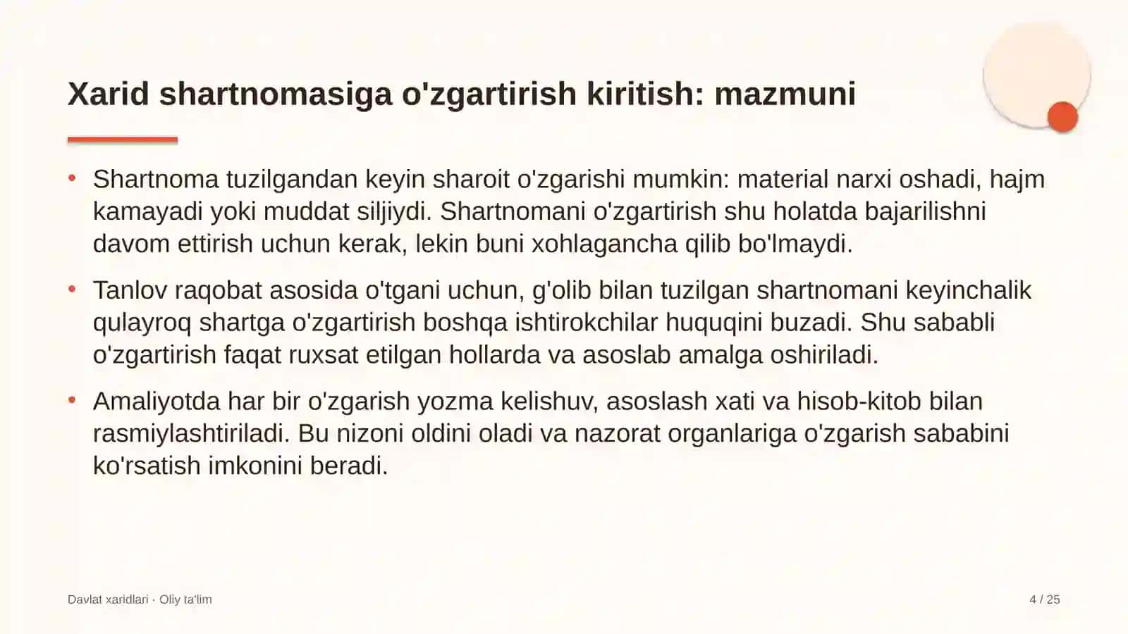 telegram kanallarida xarid shartnomasiga o'zgartirishlar kiritish tartibi 6011 4