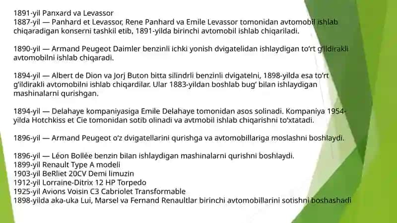 Fransiya avtomobil sanoati 4
