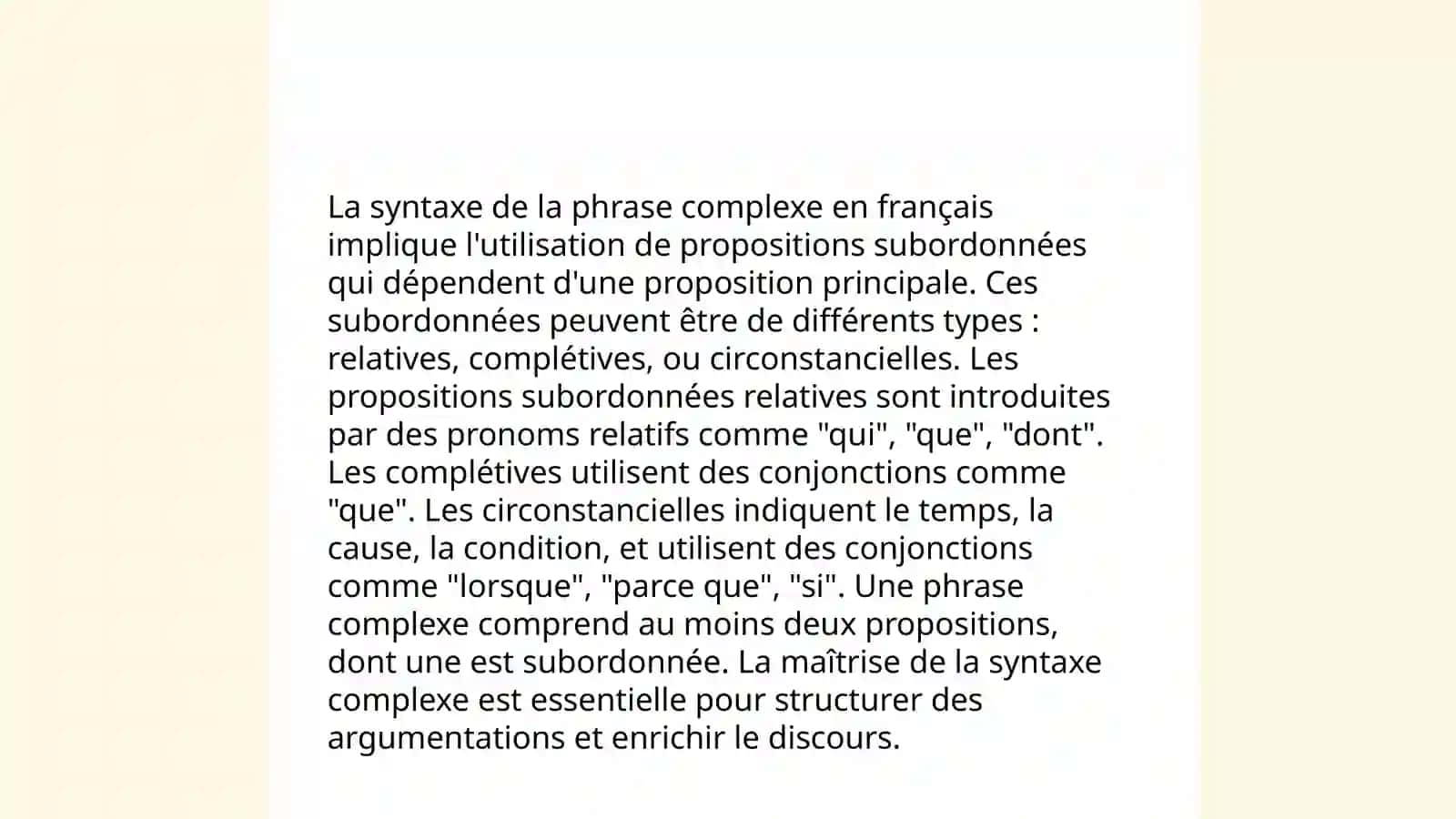 La syntaxe: unités syntaxiques et types de relations syntaxiques 4