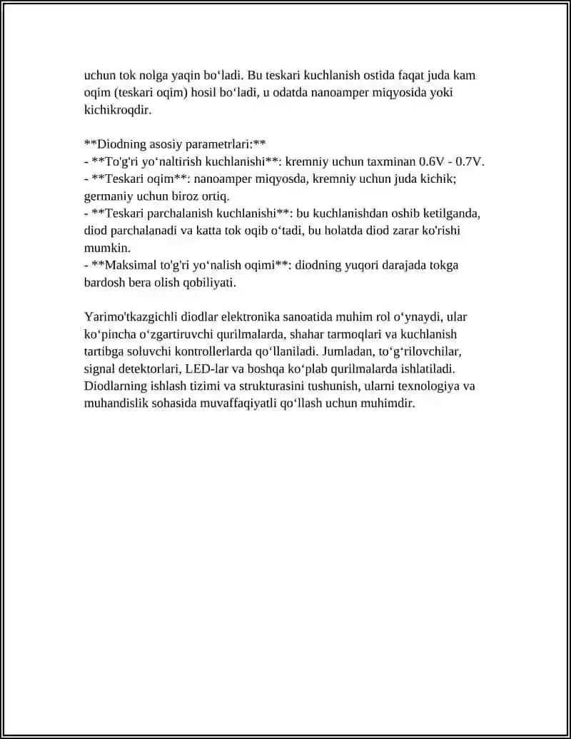 YARIMOʻTKAZGICHLI DIOTLAR 4