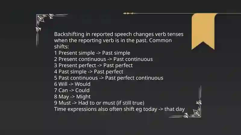 Reported Speech 4