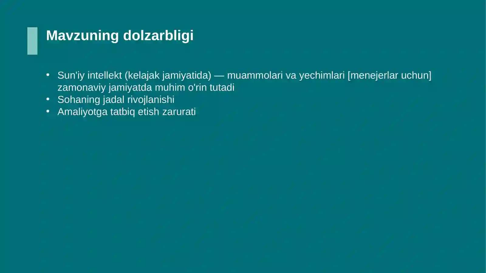 Sun'iy intellekt (kelajak jamiyatida) — muammolari va yechimlari [menejerlar uchun] 4