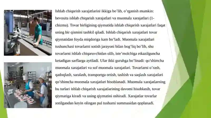 Ishlab chiqarish xarajatlari 4