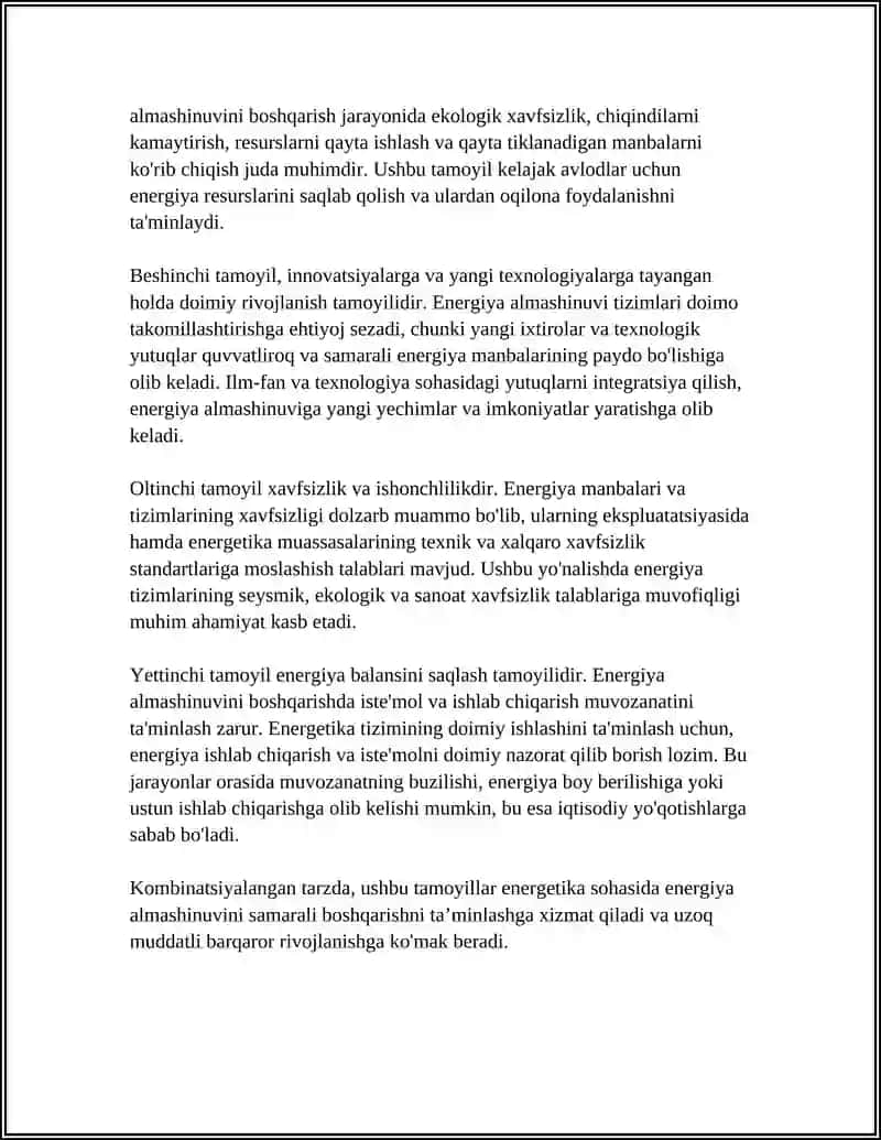 ENERGIYA ALMASHINUVINING BOSHQARILISHI 4