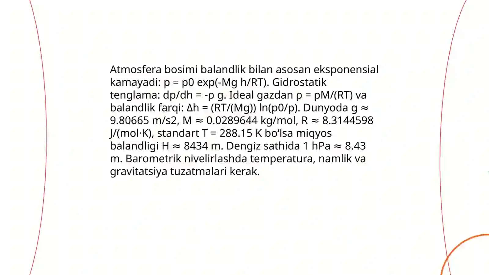Barometrik nivelirlash 4