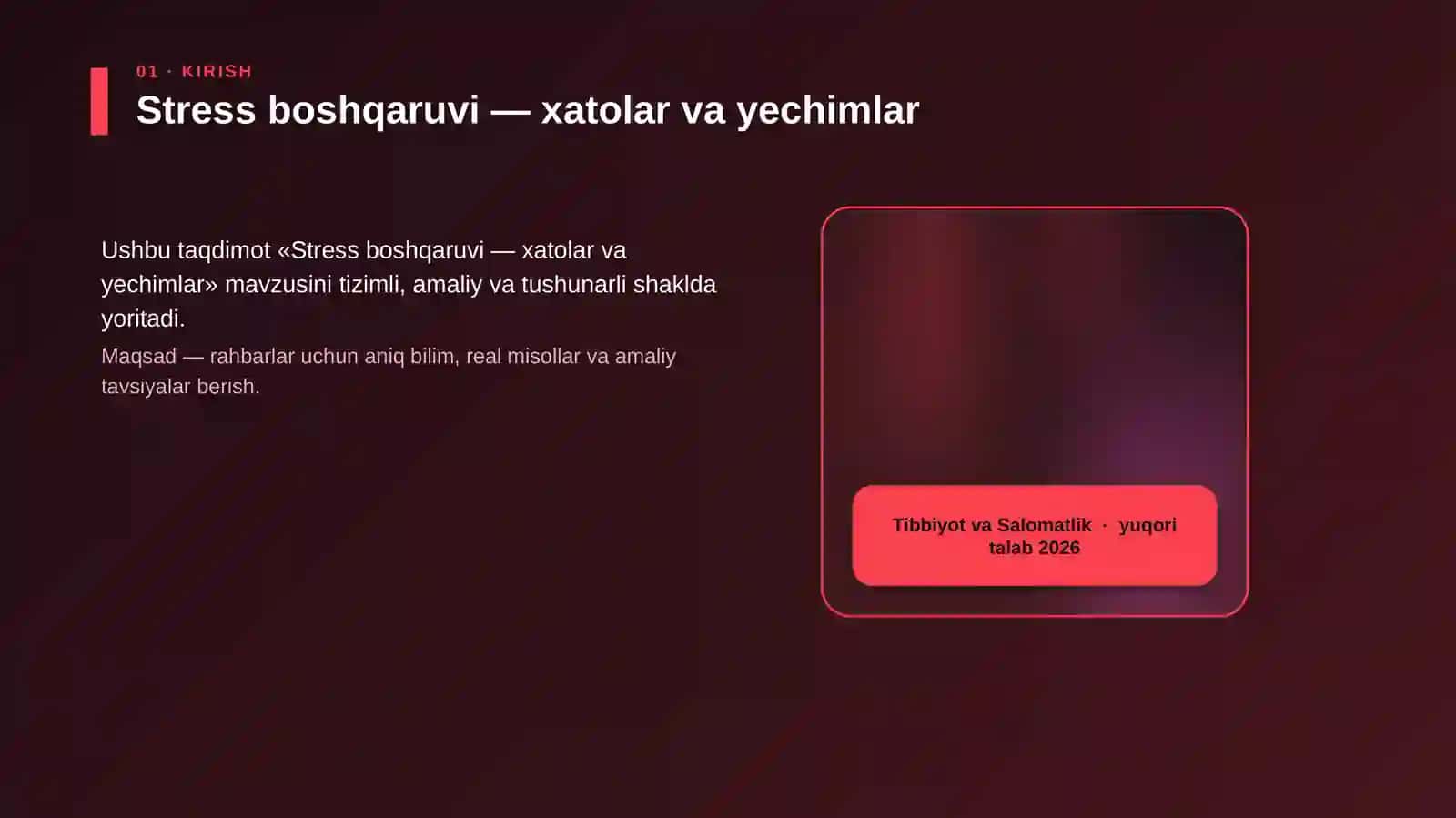 Stress boshqaruvi — xatolar va yechimlar 4