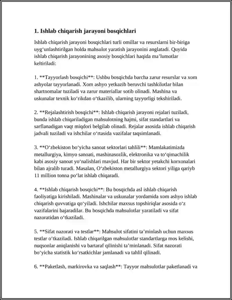 ISHLAB CHIQARISH JARAYONI VA UNING NATIJALARI 4