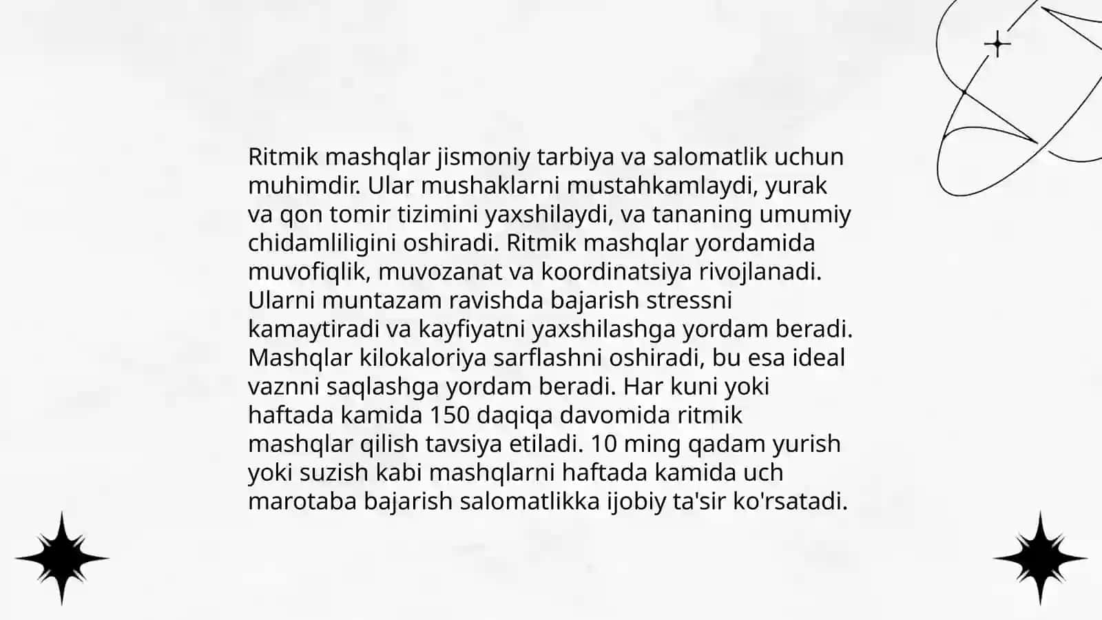 Ritmik mashqlar 4