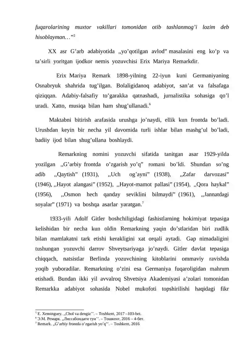 "Yo‘qotilgan Avlod" 4