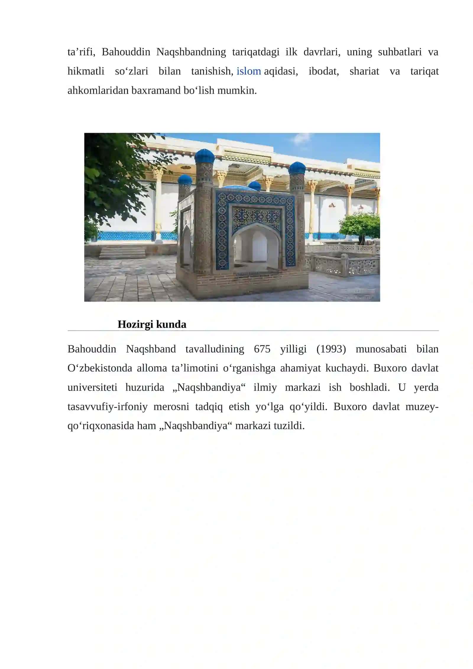 Bahouddin Naqshband 4