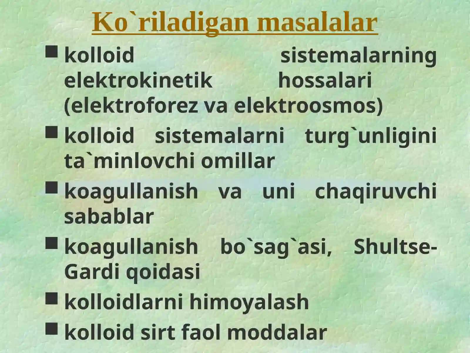 Kolloid dispers sistemalar 4