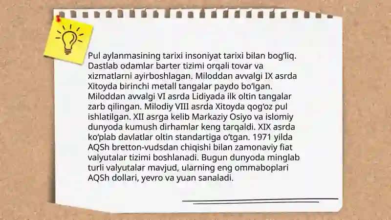 Pul aylanmasi va uning tarkibi 4