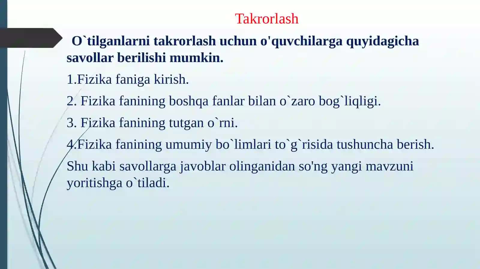 Kirish.Jismlarningharakati.Fazovavaqt 4