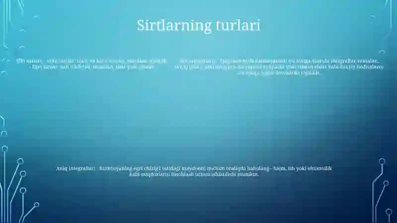 Sirt Integrallari 4