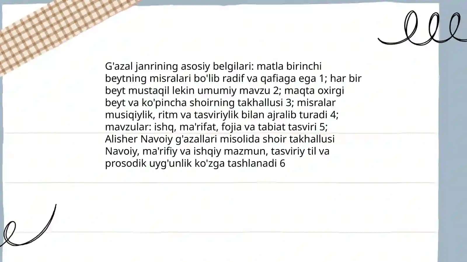 Lirik tur va uning janr xususiyatlari 4