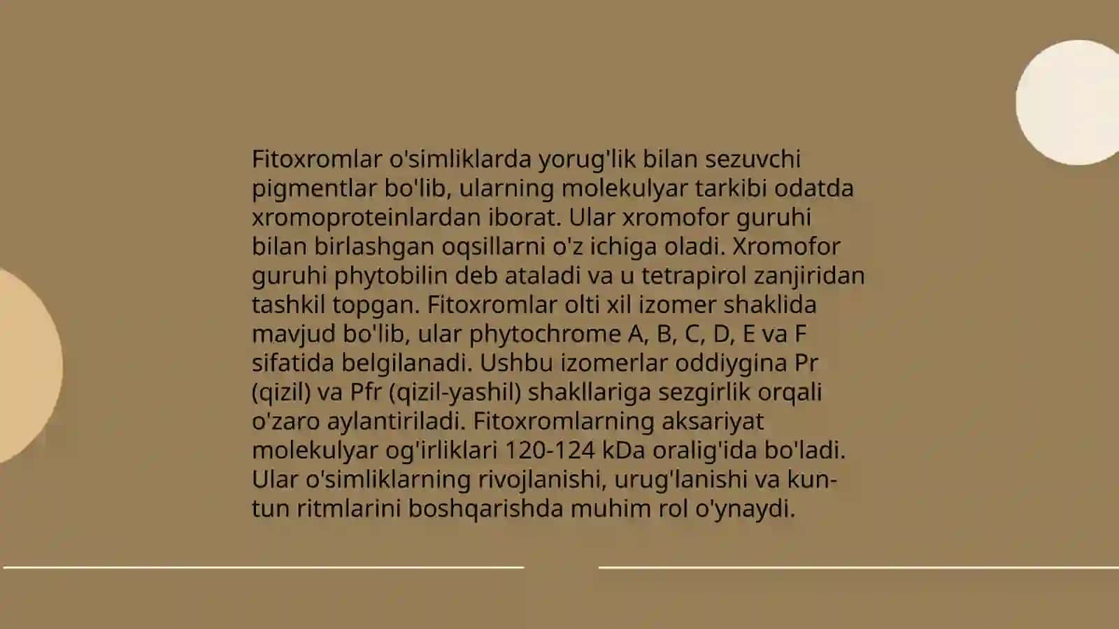 Fitoxrom tizimi va uning oʻsimliklarning oʻsishi va rivojlanishidagi oʻrni 4