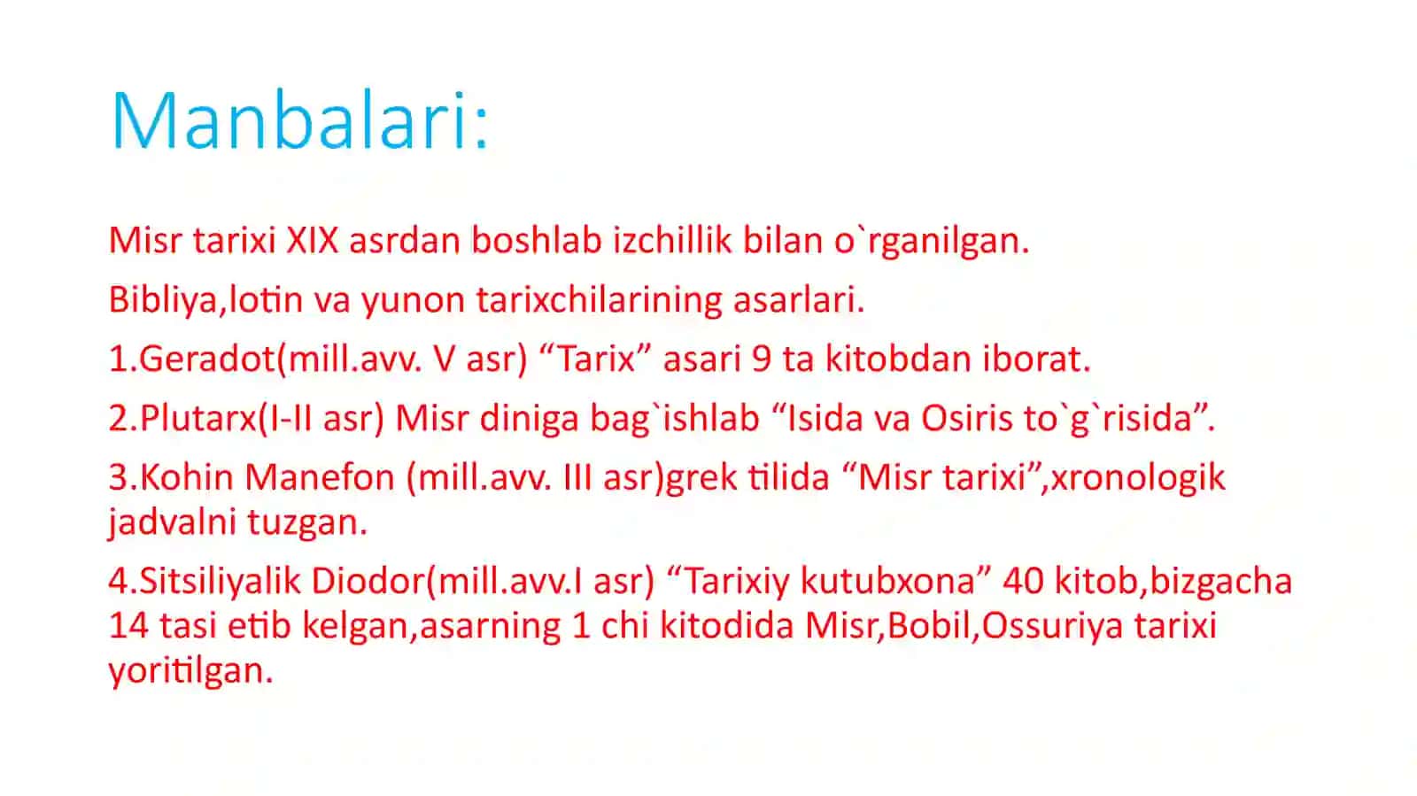 Qadimgi Misr tarixi 4