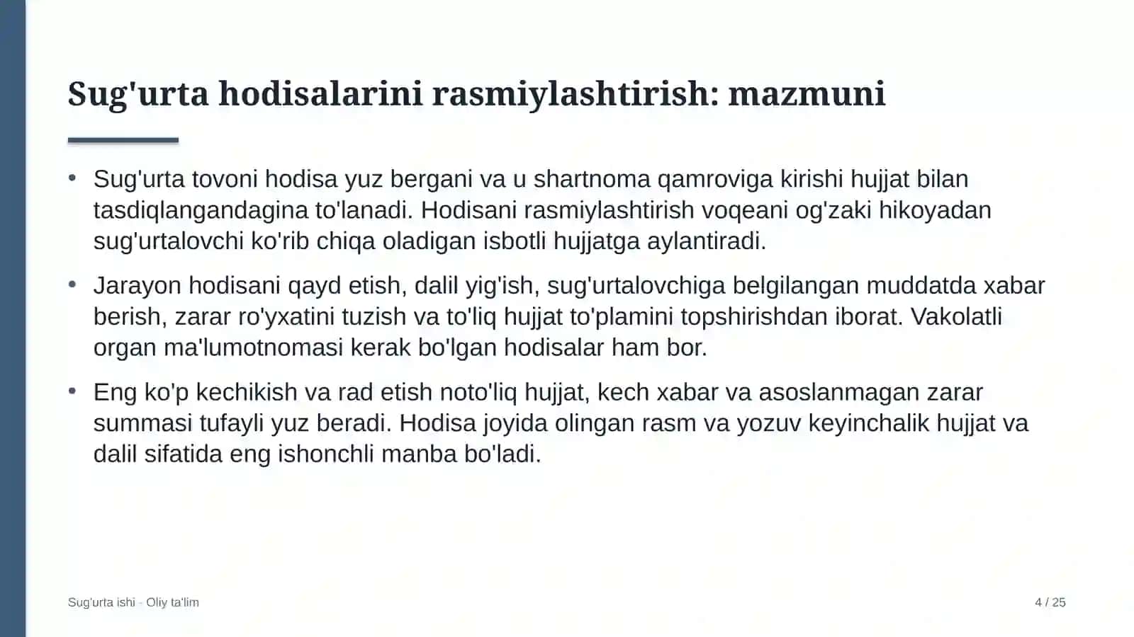 Agroklasterlarda sug'urta hodisalarini rasmiylashtirish 4