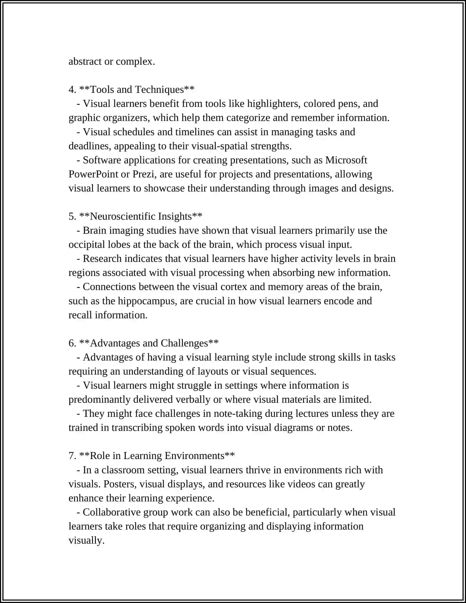 LEARNING STYLES 4