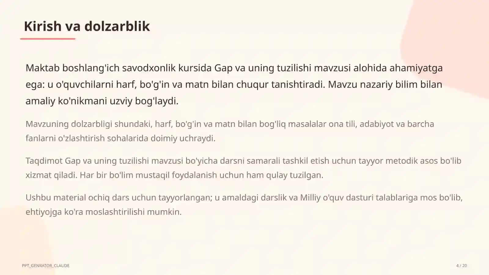 Gap va uning tuzilishi (1-sinf) 4