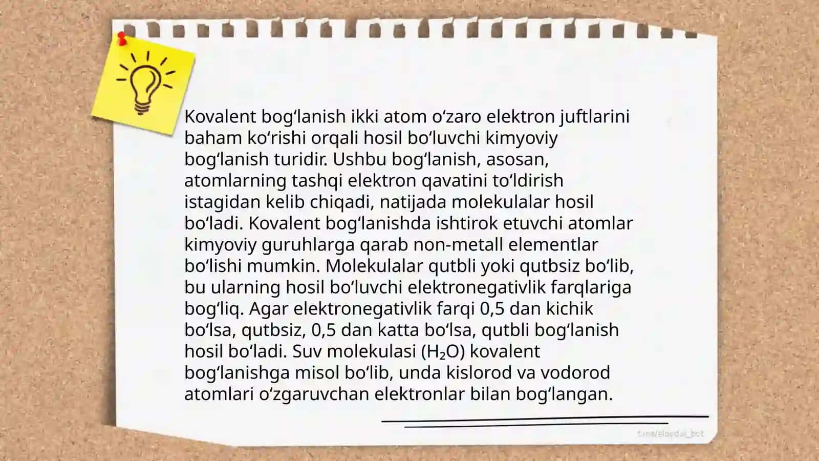 Kimyoviy bogʻlanishlar 4