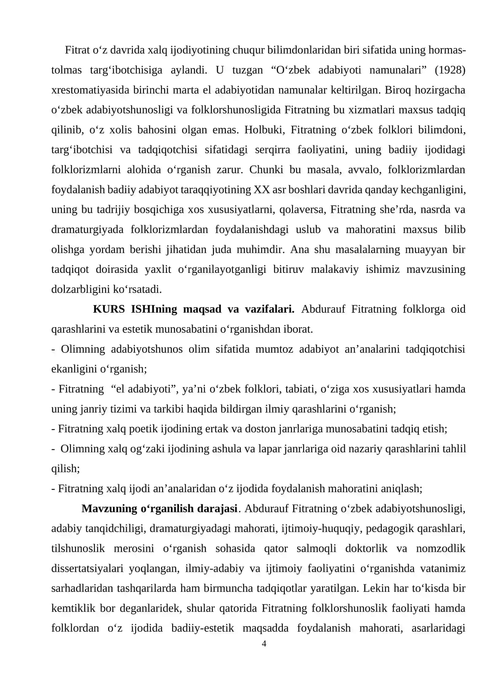 “Fitratning “Munozara” asari poetikasi 4