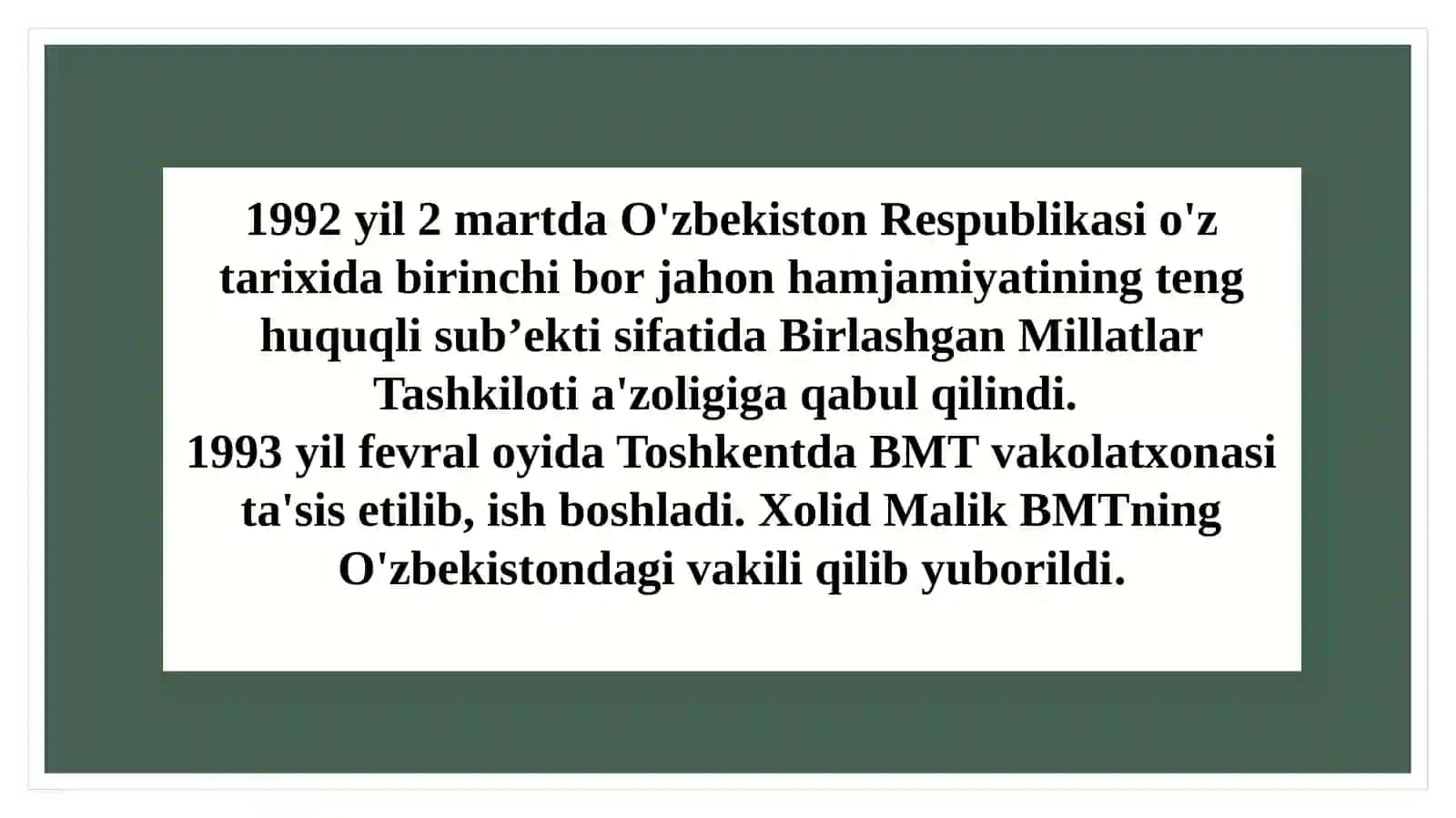 O`ZBEKISTON VA JAHON HAMJAMIYATI 4