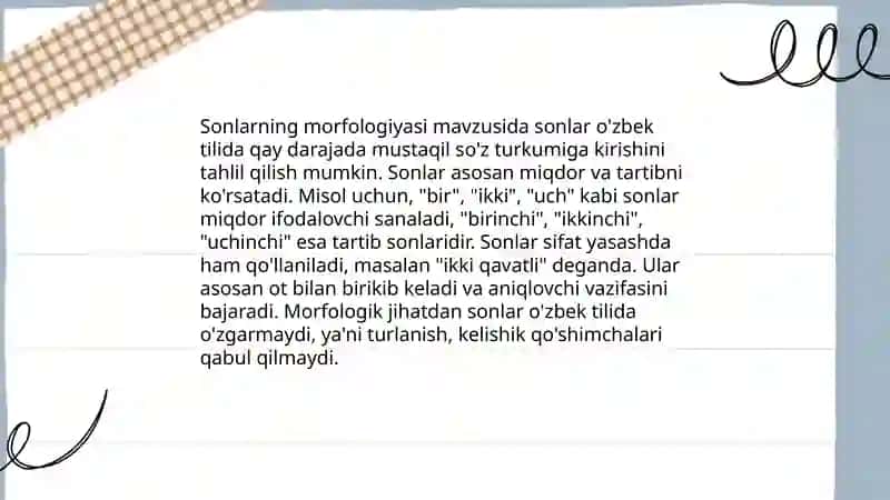 Arab tilida son va uning mohiyati 4