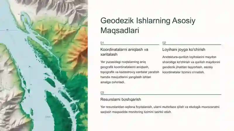 Yer Tuzishda Geodezik Ishlar Fanining Maqsadi va Vazifasi 4