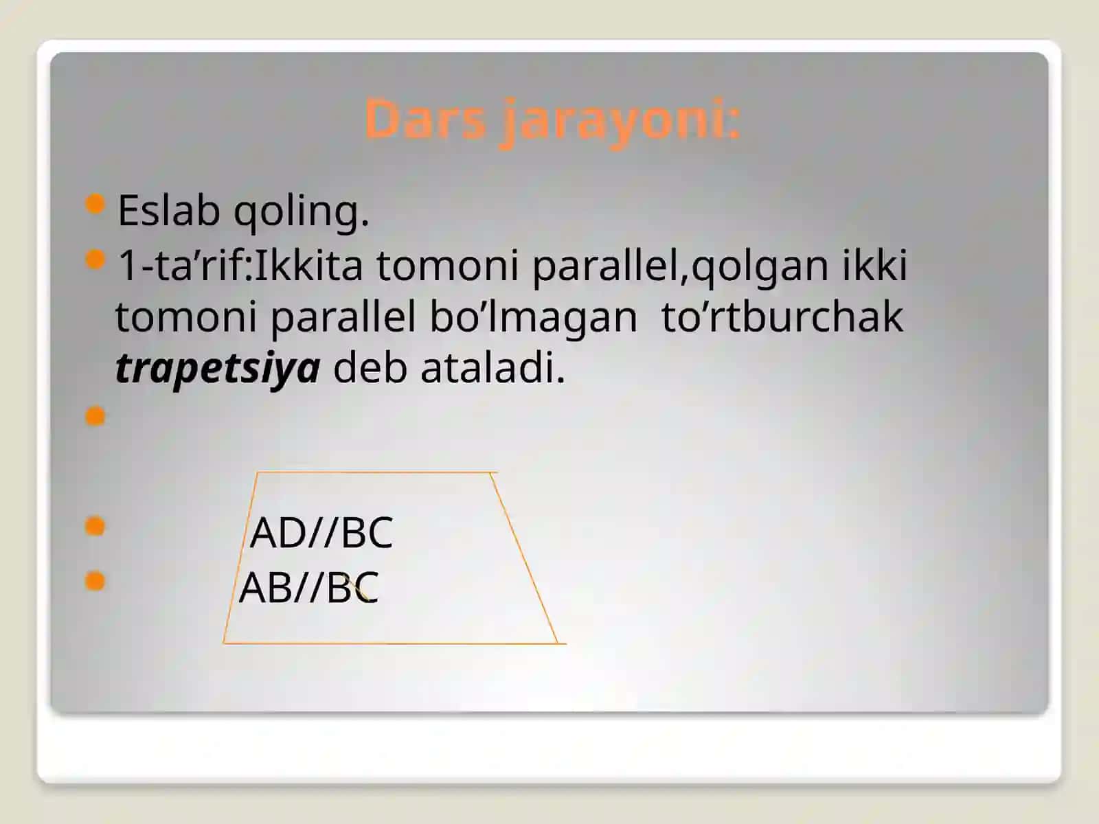 Trapetsiya va uning xossalari 4