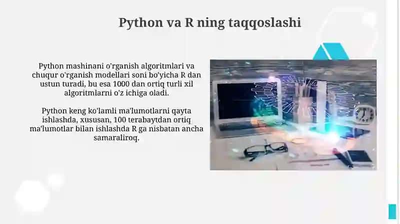 Maʼlumotlar tahlilida Python va R tillarning taqqoslanishi 4