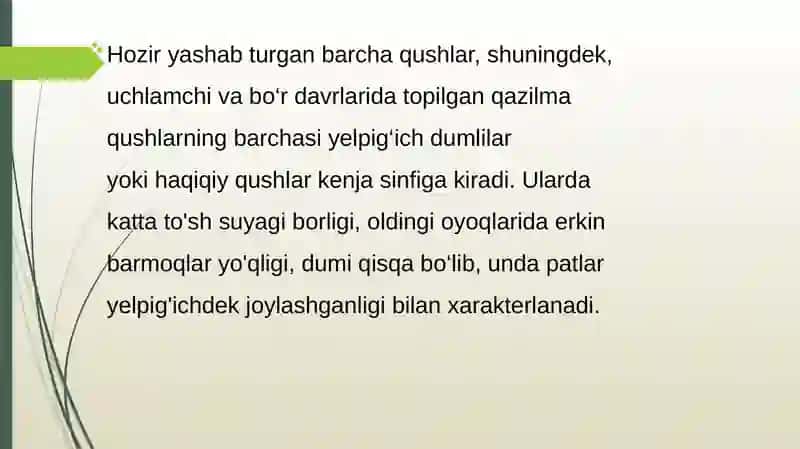 Qushlarning sistematikasi 4