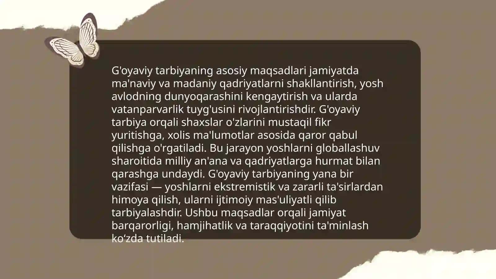 G'oyaviy tarbiya 4