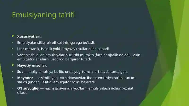 Yog’lar emolutsiyasi 4