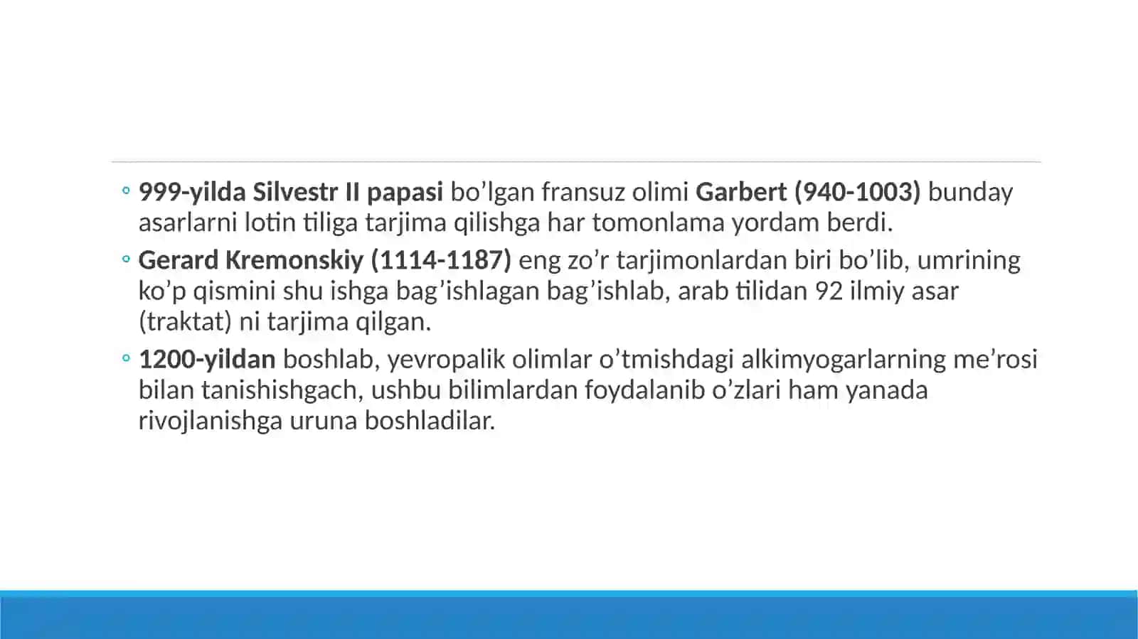 G’ARB (YEVROPA) ALKIMYOSI 4