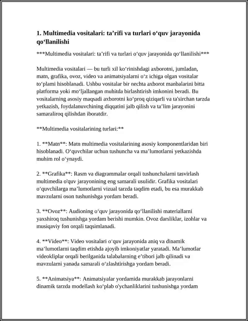 Multimedia vositalari 4