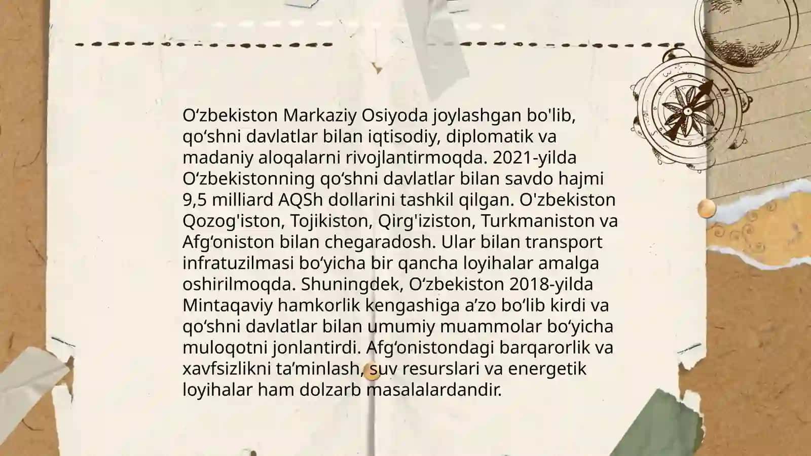Oʻzbekiston va jahon hamjamiyati 4