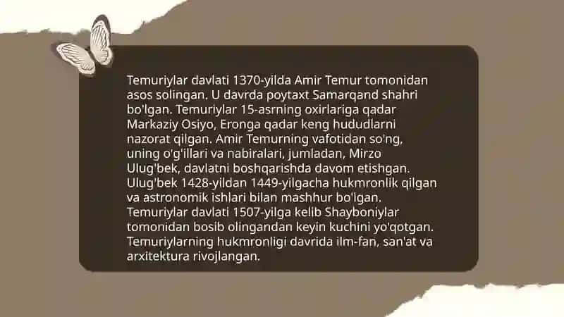 Amir Temurning tarjimai holi 4