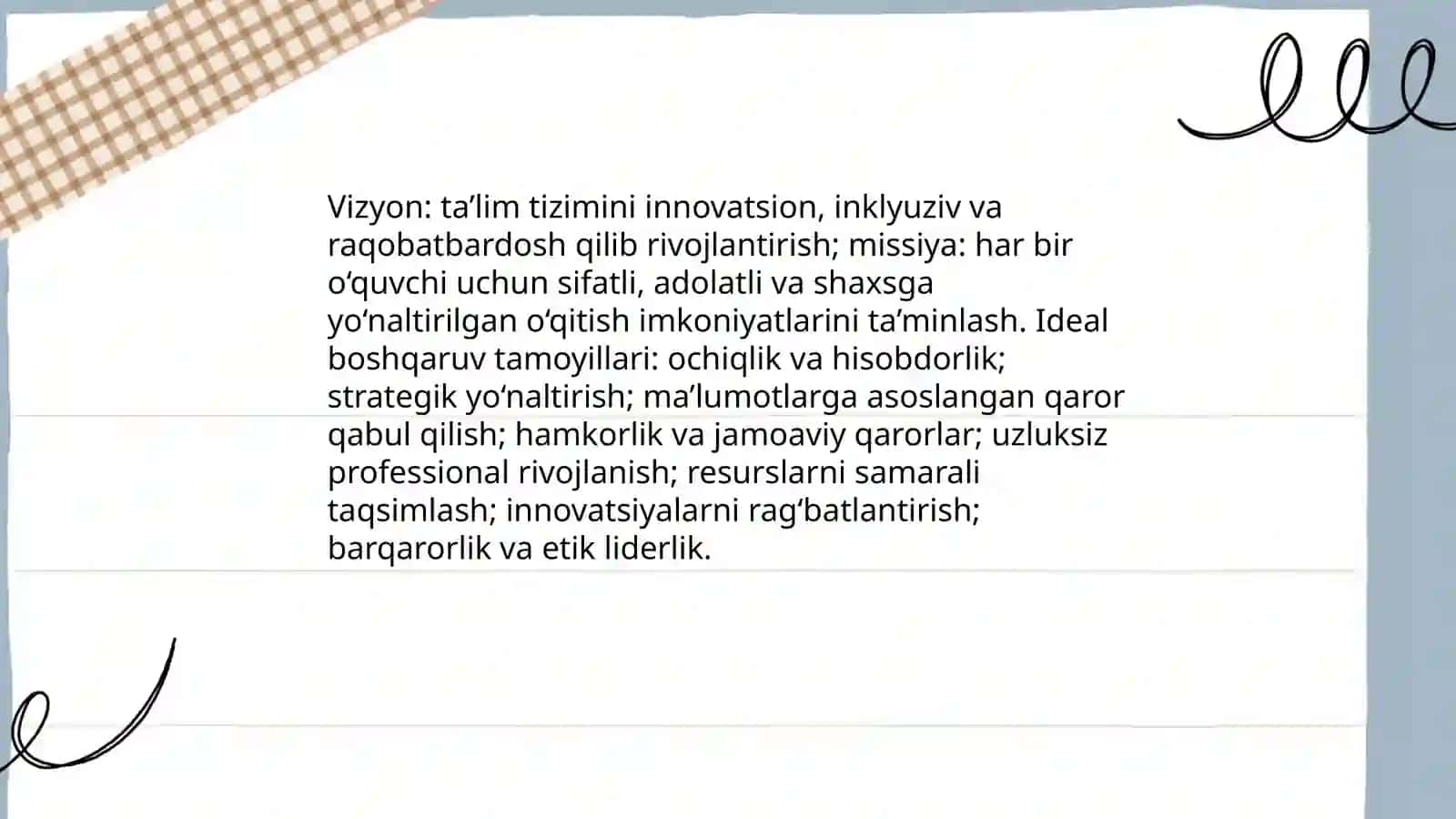 Ideal ta’lim boshqaruv modeli 4