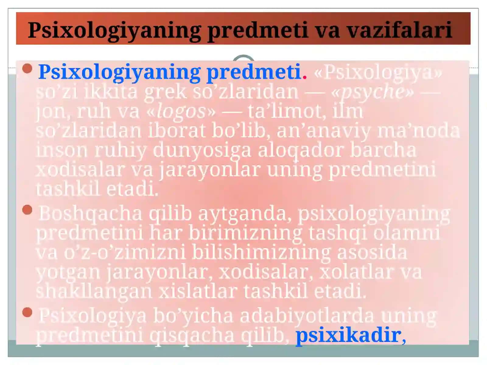 UMUMIY PSIXOLOGIYAGA KIRISH 4