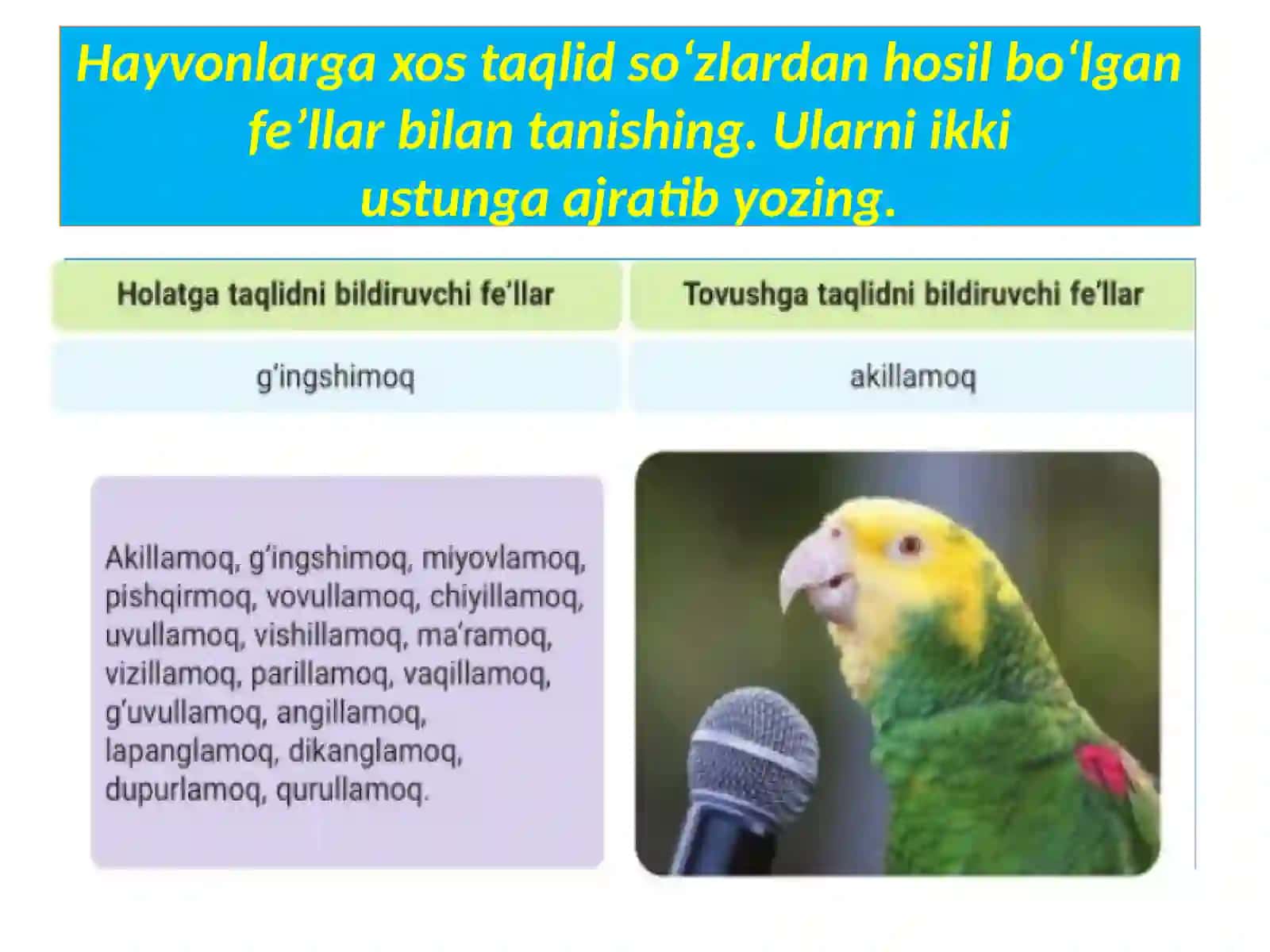 Mustahkamlash 4